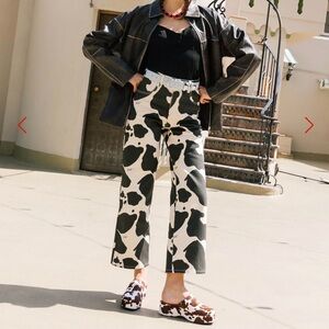 Lisa Says Gah Robyn Jean Cow Print Size 27